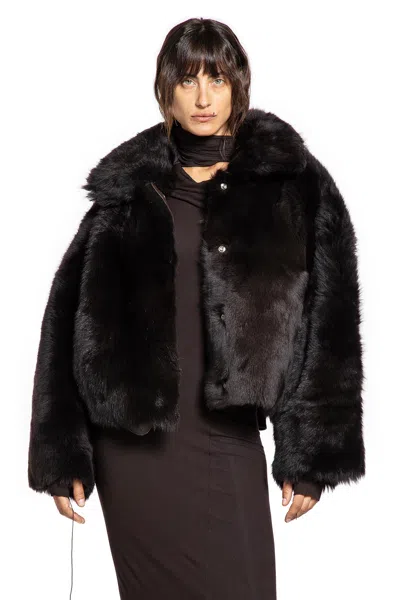 Andrea Ya' Aqov Shearling Jacket In Brown
