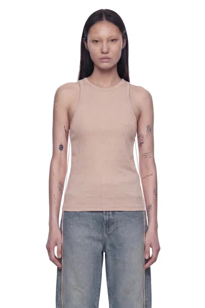 Andrea Ya' Aqov Tank Top In Stretch Modal Jersey In Pink