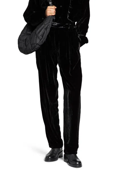 Andrea Ya' Aqov Velvet Pants In Black