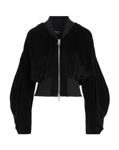Andrea Ya' Aqov Woman Jacket Black Size Xs Cotton, Polyester
