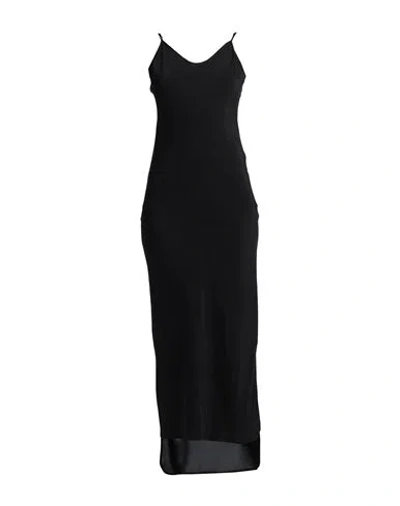 Andrea Ya' Aqov Woman Maxi Dress Black Size M Viscose