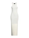 Andrea Ya' Aqov Woman Maxi Dress Ivory Size M Modal, Elastane In White