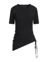 Andrea Ya' Aqov Woman T-shirt Black Size S Cotton In Black