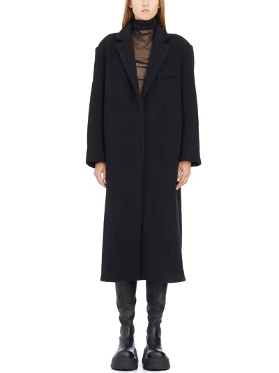 Andrea Ya'aqov Cappotto Lungo In Lana Vergine In Black