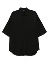Andrea Ya'aqov Cotton Shirt In Black