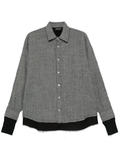 Andrea Ya'aqov Double-layer Shirt In Black