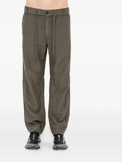 Andrea Ya'aqov Drawstring Trousers In Brown