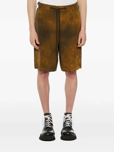 Andrea Ya'aqov Drawstring-waist Bermuda Shorts In Brown