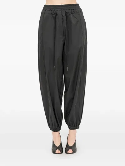 Andrea Ya'aqov Drawstring-waist Jogging Pants In Black
