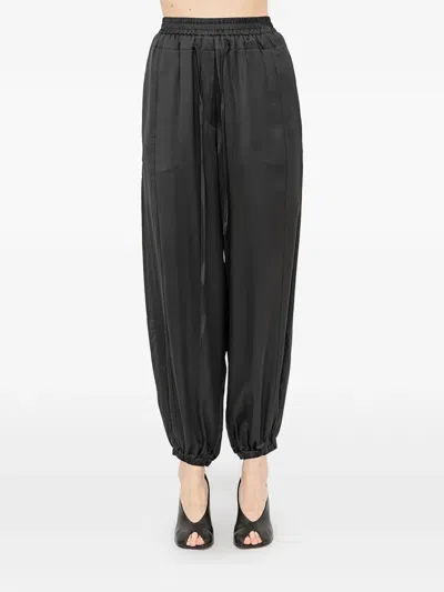 Andrea Ya'aqov Drawstring-waist Jogging Pants In Black