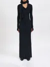 Andrea Ya'aqov Long Modal Dress In Black