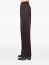 Andrea Ya'aqov Elasticated-waist Trousers In Brown