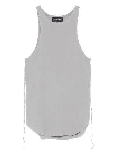 Andrea Ya'aqov Fine-ribbed Tank Top In Grey