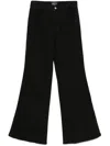 Andrea Ya'aqov High-rise Bootcut Jeans In Black