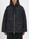 Andrea Ya'aqov Padded Jacket With Hood In Black