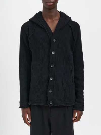 Andrea Ya'aqov Knitted Cardigan With Hood In Black