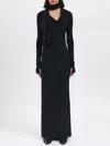 Andrea Ya'aqov Long Modal Dress In Black