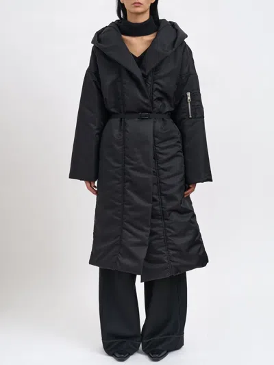 Andrea Ya'aqov Long Padded Jacket In Black