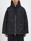 Andrea Ya'aqov Padded Jacket With Hood In Black