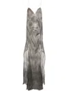 Andrea Ya'aqov Cotton Blend Dress In Grey