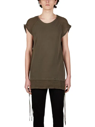 Andrea Ya'aqov Cotton And Linen Tank Top In Green