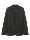 Andrea Ya'aqov Single-breasted Blazer In Grey