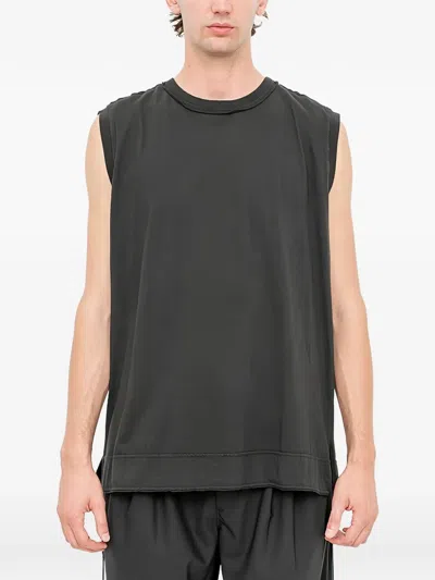 Andrea Ya'aqov Sleveless Panelled T-shirt In Black