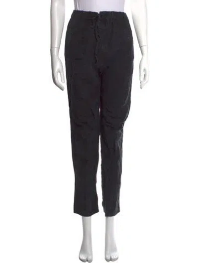 Pre-owned Andrea Ya'aqov Straight Leg Pants In Black