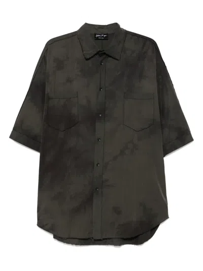 Andrea Ya'aqov Tie Dye-pattern Shirt In Green