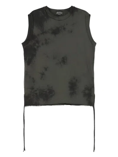 Andrea Ya'aqov Tie Dye-pattern Vest In Green