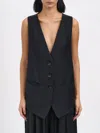 Andrea Ya'aqov Virgin Wool Vest In Black