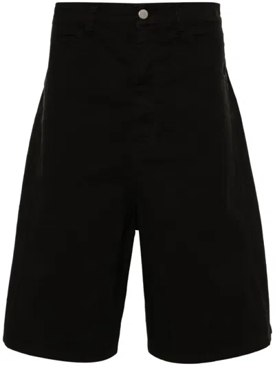 Andrea Ya'aqov Wide-leg Bermuda Shorts In Black