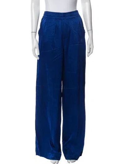 Pre-owned Andrea Ya'aqov Wide Leg Pants In Blue