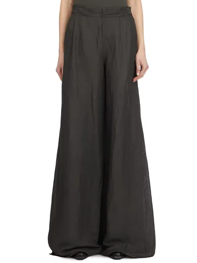 Andrea Ya'aqov Wide Trousers With Split In Black