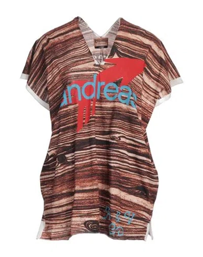 Andreas Kronthaler X Vivienne Westwood Woman T-shirt Brown Size Onesize Cotton