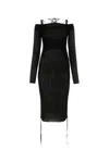 Andreädamo Andreādamo Ribbed Knit Dress In Black
