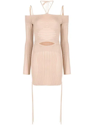 Andreädamo Andrea Adamo Dresses Beige In Pink