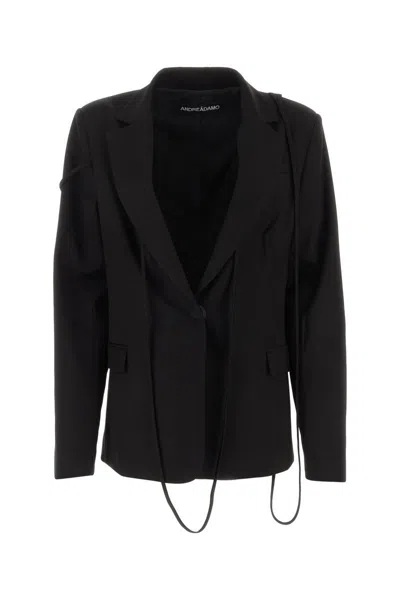 Andreädamo Andrea Adamo Jackets And Vests In Black