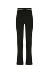 Andreädamo Andreadamo Black Stretch Viscose Blend Pant In Black