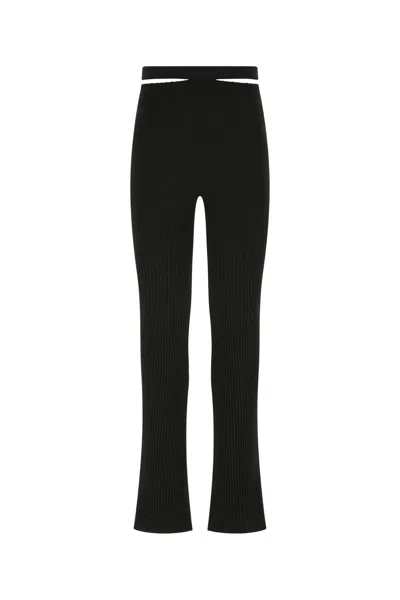 Andreädamo Andreadamo Black Stretch Viscose Blend Pant
