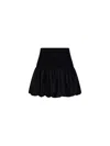 Andreädamo Andreadamo Bubble Hem Skirt In Black