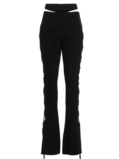 ANDREÄDAMO ANDREÂDAMO CUT OUT PANTS WITH LACING