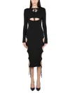 Andreädamo Midi Dress With Cut-out Details