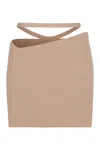 Andreädamo Andreādamo Knitted Mini Skirt In Nude