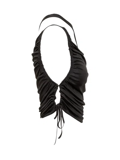 Andreädamo Andreadamo Mini Chic Top For Effortless Style In Black