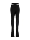 Andreädamo Andreâdamo Ribbed Flared Trousers In Black