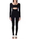 Andreädamo Andreādamo Sculpting Jersey Jumpsuit In Black