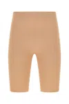 Andreädamo Andreadamo Skin Pink Stretch Viscose Blend Leggings In Brown