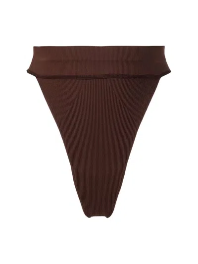 Andreädamo Andreadamo Slip In Jersey In Brown