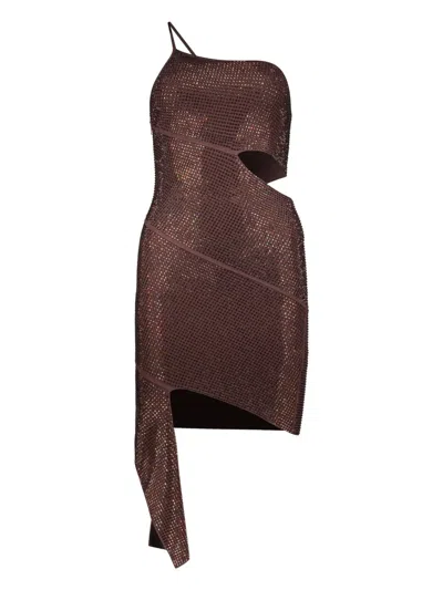 ANDREÄDAMO ASYMMETRIC MINI DRESS